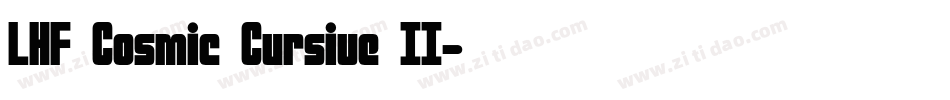LHF Cosmic Cursive II字体转换